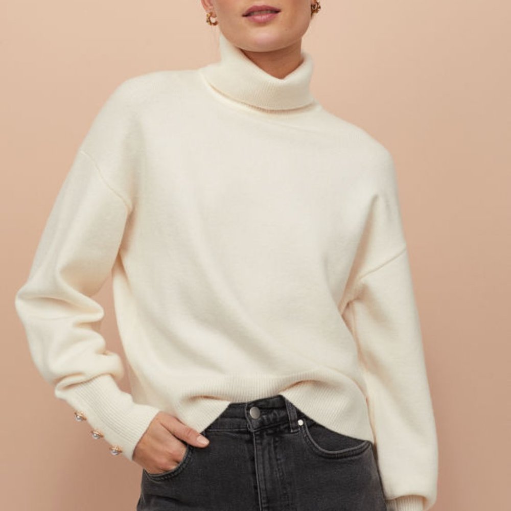 H&M balloon sleeve sweater XXS